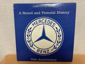 ■MERCEDES BENZ メルセデスベンツ 75th Anniversary Racing and sports cars A Sound and Pictorial History LP盤 2枚組■