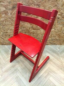 ■STOKKE ストッケ Tripp Trapp トリップトラップ Chair チェア 子供椅子 イス ベビーチェア チャイルドチェア 赤 RED■Y