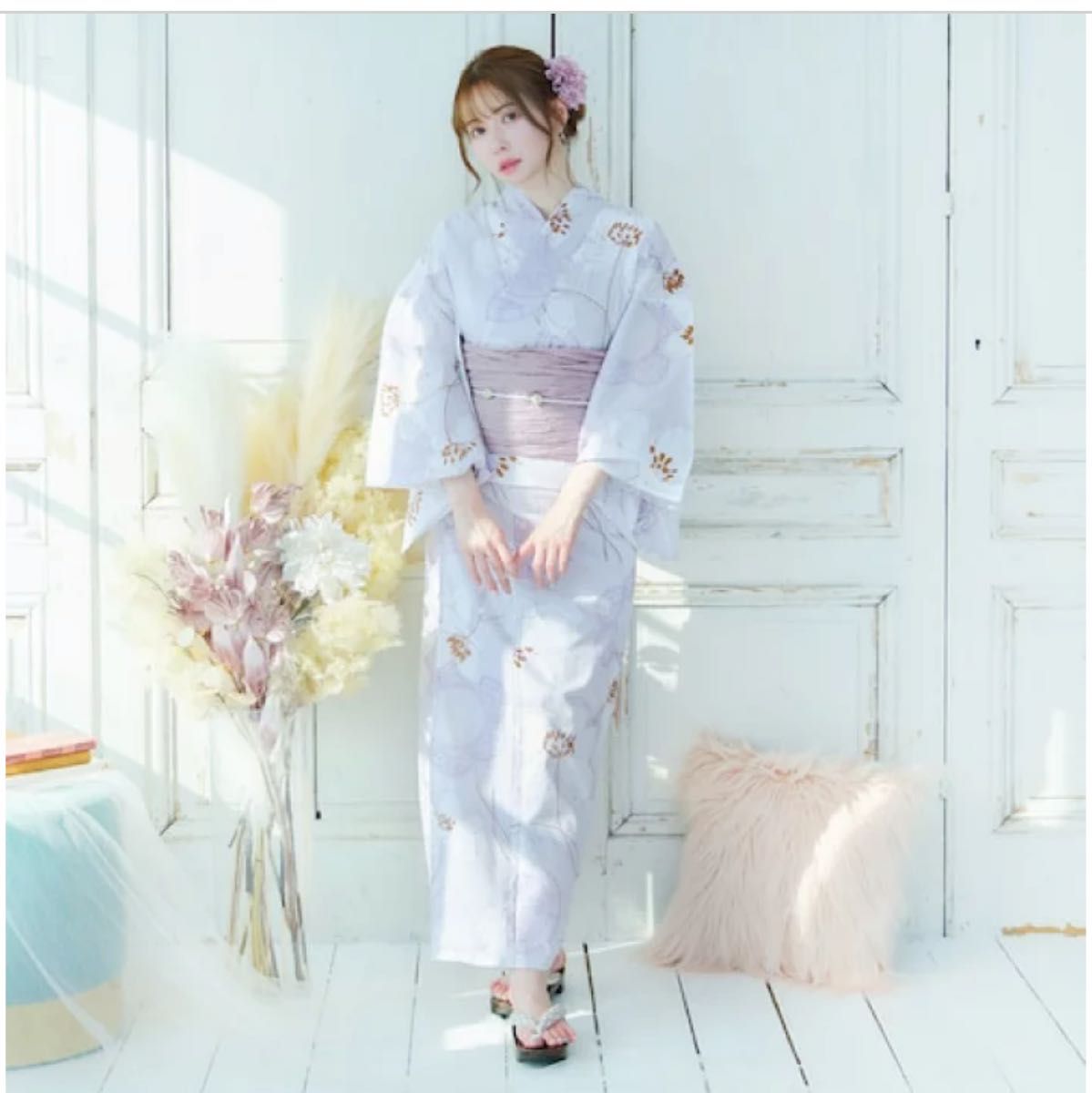 新品 Chesty/チェスティ 浴衣&帯セット/ホワイト|PayPayフリマ