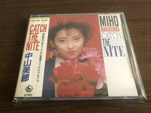 「CATCH THE NITE」中山美穂 旧規格 K32X 240 CSR刻印あり 消費税表記なし 帯付属 MIHO NAKAYAMA 6th / 角松敏生 / CATCH ME