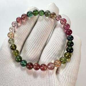  finest quality multicolor tourmaline bracele teli...1 tourmaline 