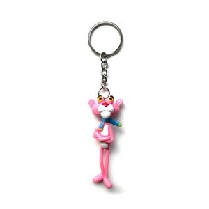 Pinkpanther ピンクパンサー キーホルダー タイプA マフラー キーリング アクセサリー 雑貨 アニメ キャラクター