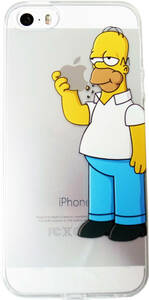 シンプソンズ ホーマー iPhone6 iPhone7 iPhone8 iPhoneX 対応 クリア ケース