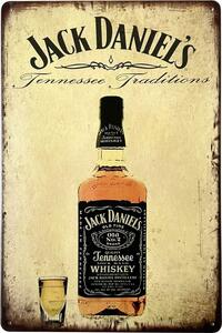 ジャックダニエル Jack Daniel's. フォト ブリキ看板 20cm×30cm アメリカン雑貨 サインボード サインプレート バー レストラン