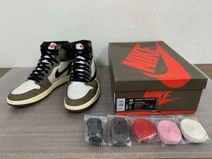 ★10947 未着用 ナイキ/NIKE AIR JORDAN 1 HIGH OG TS SP CD4487-100 US10/28.0cm エアジョーダン ナイキ×トラヴィススコット★