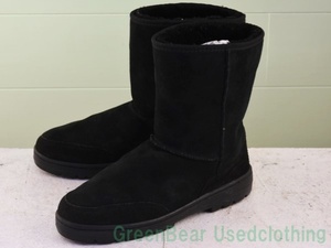 W691◆メンズ【UGG オーストラリア】ムートンブーツ 良い味 黒 ブラック M11 29cm