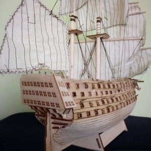 木製 海軍 帆船 組み立てるキット 木材 モデル Diy プラモデル