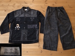 DOWN TOWN HOPE コーデュロイ ジャケット & ２タックパンツ セットアップ サイズ M 大きめ