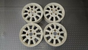  original aluminium wheel 4ps.@13X4.00J+45 4 hole PCD100 hub diameter approximately 5.3.HE21S Alto * Lapin 
