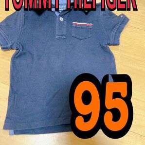 ポロシャツ　トミー　TOMMY HILFIGER ネイビー　104 95 半袖　夏服