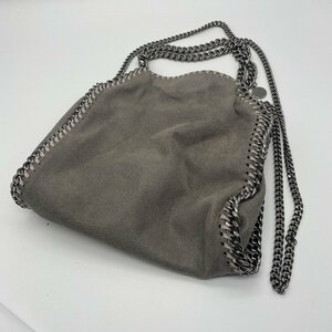 ω美品【STELLA McCARTNEY ステラマッカートニー 2WAYハンドバッグ ファラベラ ミニトートバッグ ショルダーバッグ グレー BAG】KH9623