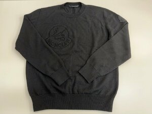 ♪【MONCLER モンクレール 長袖ニット ブラックカラー ロゴあり メンズ G20929C00004 M1131　】OK15705