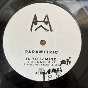 ベルギー盤　12“ Parametric In Your Mind WL 8
