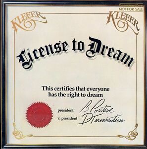 USオリジナルLP！Kleeer / License To Dream 81年【Atlantic / SD 19288】クリーア Universal Robot Band ディスコ ブギー ファンク