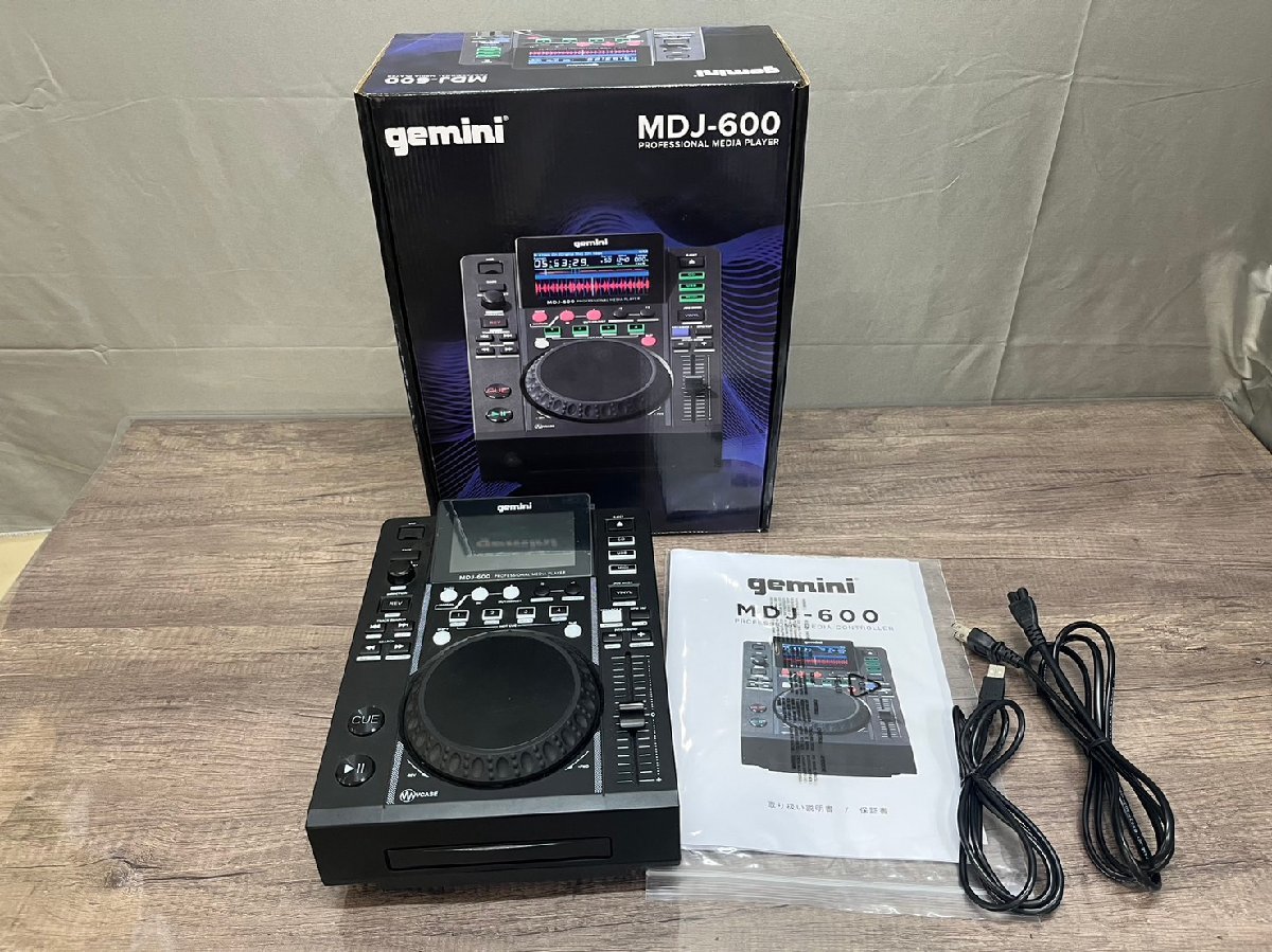 △7062① 現状品 DJ機器 CD/USB メディアプレーヤー gemini MDJ-600