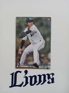 NPBカルビープロ野球 チップス 2012年第2弾 レギュラーカード 埼玉西武ライオンズ 089 十亀 剣 背番号 21 投手 右腕 サイドスロー 愛知県人