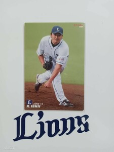 NPB カルビー プロ野球 チップス 2012年 第2弾 レギュラーカード 埼玉西武ライオンズ 087 石井一久 背番号16 投手 左腕 メジャーリーガー