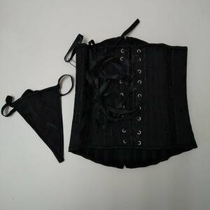 87-00605 [ outlet ] Burvogue bar Vogue corset lady's XS size black 