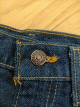 新品 デッドストック 90s USA製 ビンテージ 92年 Levi's 610-0217 リーバイス スリムテーパード デニムパンツ W28L32 真紺 ★ジーンズ606_画像6