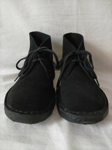 美品 Clarks ORIGINALS クラークス スウェードレザー デザートブーツ US6 CB4 23cm 黒★チャッカブーツ_画像2