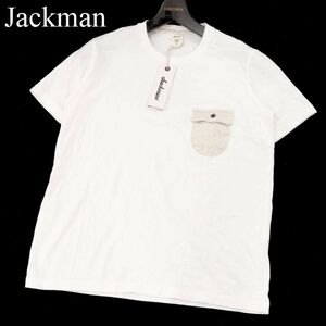 【新品 未使用】 Jackman ジャックマン タナベメリヤス JM5550T 半袖 ポケット Tシャツ カットソー Sz.S　メンズ 日本製　I3T00779_8#D