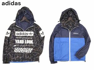 美品★ adidas Originals アディダス オリジナルス 通年 リバーシブル★カモ柄 ナイロン ジャケット パーカー Sz.XS　メンズ　I3T00894_8#O