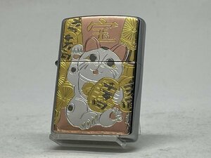 送料無料 ZIPPO[ジッポー]伝統工芸 電鋳板 招き猫(まねきねこ)