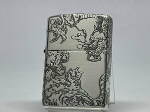 送料無料 ZIPPO[ジッポー]五面加工 ZP 五面龍虎 SV イブシ