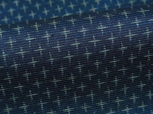 平和屋1□上質な紬反物十字絣着尺逸品未使用th2907 | JChere雅虎拍卖代购