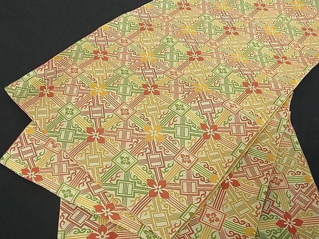平和屋2□両面全通柄京袋帯 花天井文 逸品 雅虎拍卖代购