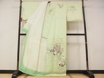 平和屋-こころ店■訪問着　文箱花文　着丈163cm　裄丈67.5cm　正絹　逸品　未使用　A-ta5204_画像2