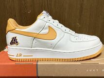 02年製 日本未発売 NIKE AIR FORCE 1 LA ナイキ エアフォース ロサンゼルス ロス CITY AF1【624040-173】WHITE YELLOW 白×黄 US11_画像6