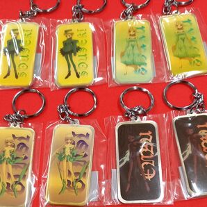 (株) ウイング P/Gメタルキーアクセサリー4種 8コ AKP-E シズクノ エンプノ ソウセキノ ギンシノヨウセイ 新品未使用