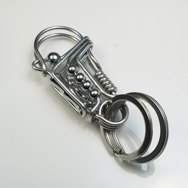 a-02 不锈钢丝钥匙扣钥匙圈手工制作骑手时尚哈雷, 男士配饰, 钥匙链, 钱包链, 钥匙链