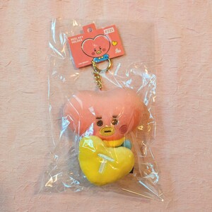 BT21/TATA/リールキーホルダー/BTS/ぬいぐるみ/布製品/チャーム/タタ/テテ/V/Kim Taehyung/防弾少年団/公式/K-POP/LINE FRIENDS