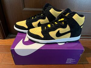 ※値下げ★送料込【未使用】NIKE SB DUNK HIGH PRO ダンクハイ エスビー ブラック×イエロー 28.5cm 