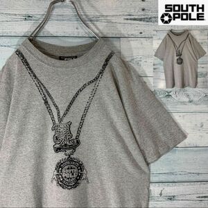 《激レア》SOUTH POLE ネックレス TEE ヒップホップ Y2K 古着