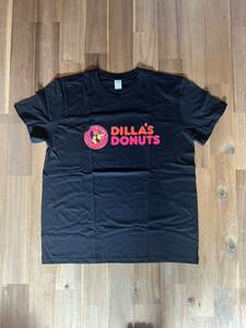 J Dilla Tシャツ L 新品 90s 黒 Donuts Dilla's Donuts black ブラック Slum Village ジェイディラ new t-shirt Hip Hop