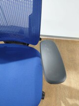 【送料無料】オカムラ シルフィー ブルー ハイバック 稼動肘 事務 椅子 オフィスチェア 高級 椅子 メッシュ C685XS-FMP3 中古 16_画像4