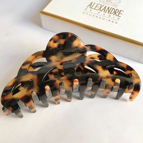 新品　L べっ甲 ALEXANDRE DE PARIS ヘアクリップ