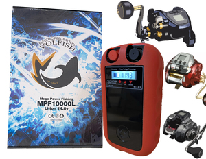 電動リール バッテリー シマノ ダイワ 互換 リチウムイオン VOLFISH ボルフィッシュ 10000mAh 新品 大容量 軽量 コンパクト