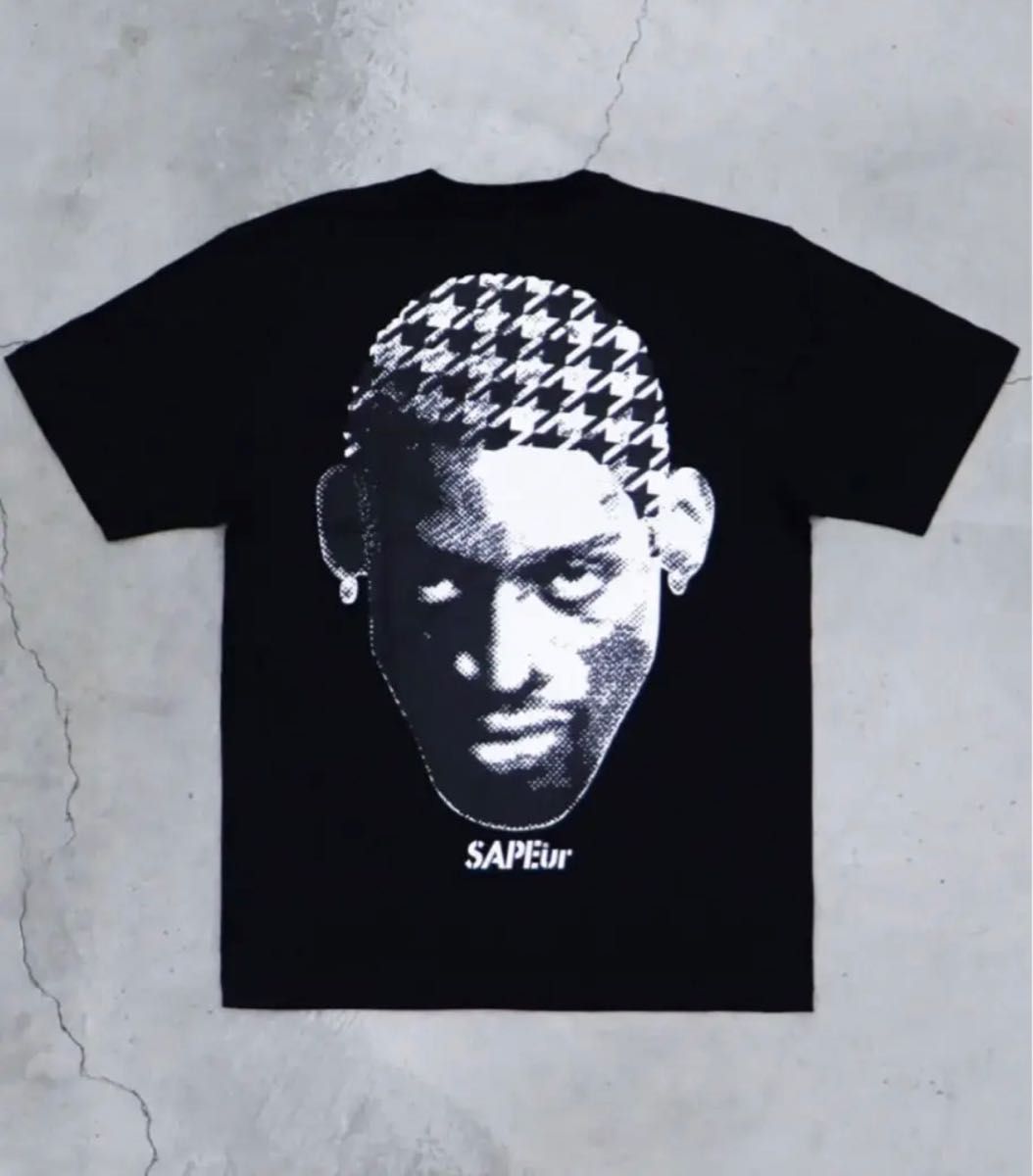 即決 2023 SAPEur HOUNDS TOOTH HEAD Tee XXLサイズ BLACK サプール