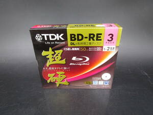 即決　未開封 TDK 超硬 BD-RE BEV50HCPWA3A 3枚 50GB 1-2倍速 ブルーレイディスク Blu-ray Disc　送料600円（BFVF