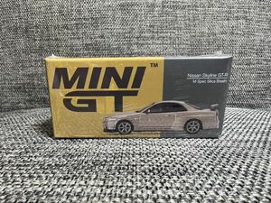 MINI GT 1/64 日産　スカイライン GT-R R34 Mスペック シリカブレス (右ハンドル) 348
