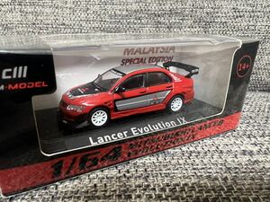 1/64 CMモデル 三菱 ランサー エボリューション IX レッド　マレーシア限定　激レア品　 MITSUBISHI LANCER EVOLUTION