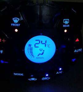 ノート E12　LED打ち換え済み エアコンパネル ☆ アイスブルー