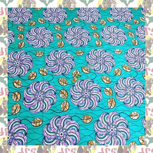 【SALE/270cm x 110cm/3ヤード】アフリカンプリント生地 barg-o30 アフリカ布 アフリカ生地 ゴールドプリント アンカラ キテンゲ パーニュ