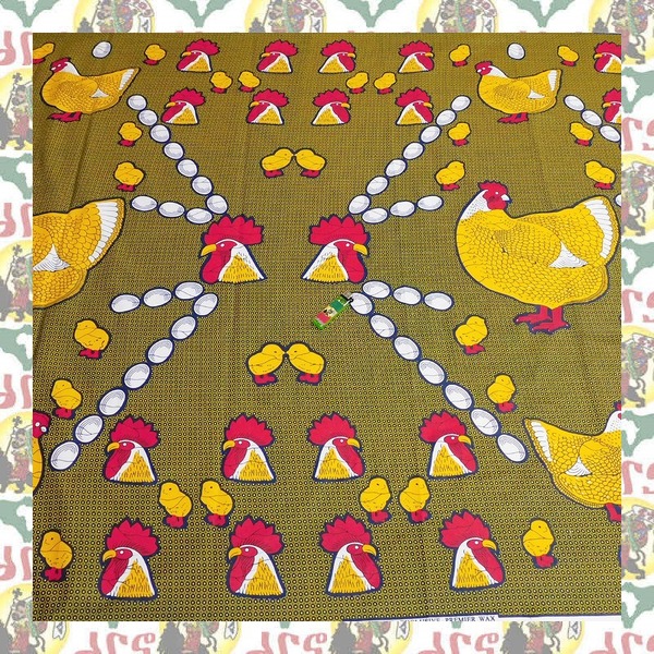 【SALE/180cm x 110cm/2ヤード】アフリカンプリント生地 barg-o40 アフリカ布 アフリカ生地 ゴールドプリント アンカラ キテンゲ パーニュ