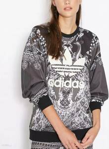 adidas Originals/ Adidas Originals /sweatshirt Pavao crewneck/.. pattern pull over sweat /..×peru car style total pattern /SIZE XL