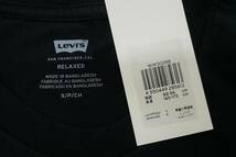 新品リーバイス16143-0288 Mサイズ リラックスフィット ショートスリーブ 半袖 Tシャツ ブラック/黒 カットソー BOXロゴ クルーネック_画像3